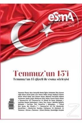 Esma I Hüsna Dergisi Yıl: 5 Sayı: 54 Temmuz 2017
